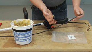echo string trimmer shaft lubrication